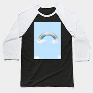 Rainbow an Clouds Baseball T-Shirt